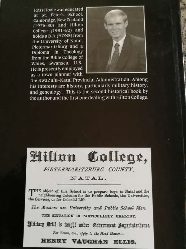 HILTON COLLEGE 1872-1901 Events Recorded Through the Years in the NATAL WITNESS ROSS J HOOLE