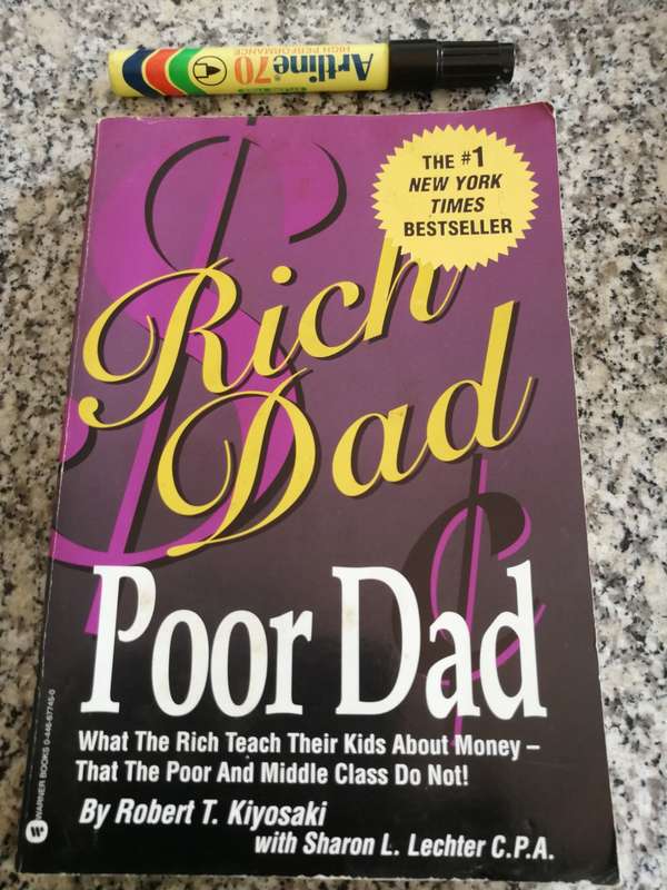 RICH DAD POOR DAD by ROBERT T KIYOSAKI  - teaching kids about money ( large format )