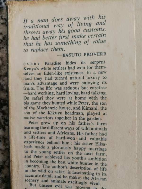 SOMETHING OF VALUE ROBERT RUARK Hardcover First published in Great Britain 1955