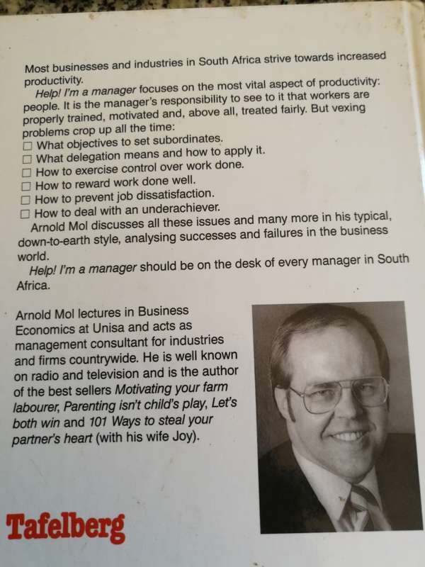 HELP ! I`M A MANAGER ARNOLD MOLL   SIGNED  ( business )