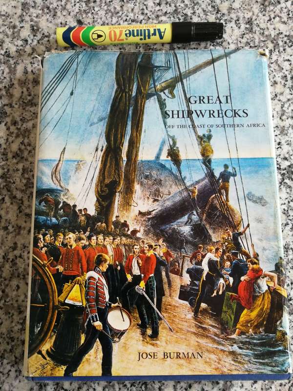 GREAT SHIPWRECKS OFF THE COAST OF SOUTHERN AFRICA JOSE BURMAN (  ex Library )