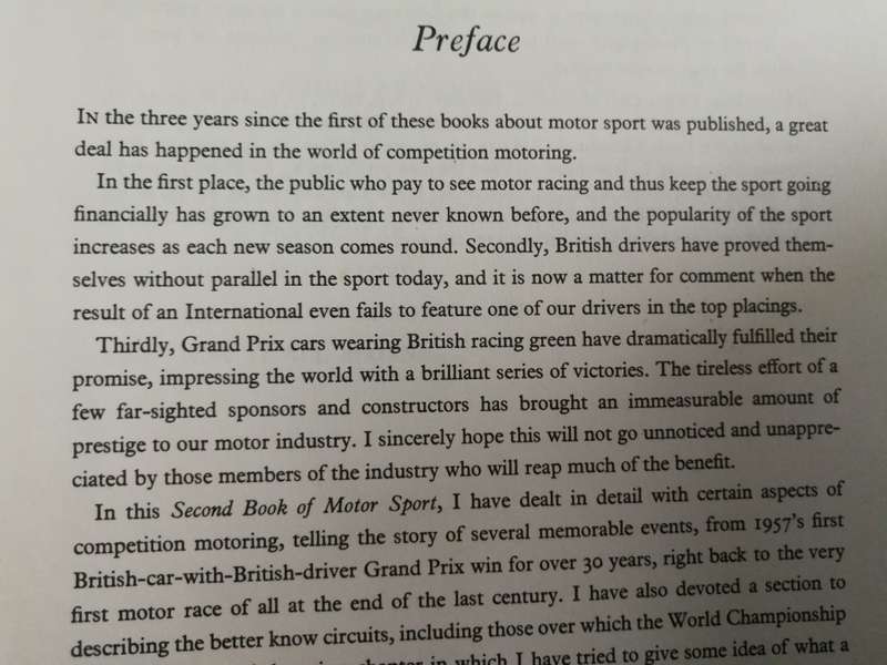 STIRLING MOSS`S SECOND BOOK OF MOTOR SPORT ED.  by   ( Motor racing incl. Le Mans )