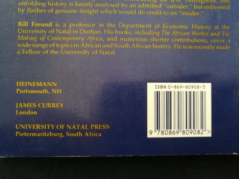 INSIDERS AND OUTSIDERS Indian Working Class of DBN 1910-1990 BILL FREUND  labour Social History