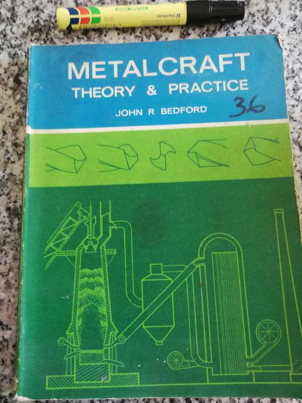 METALCRAFT THEORY & PRACTICE JOHN R BEDFORD 1967 textbook metalwork