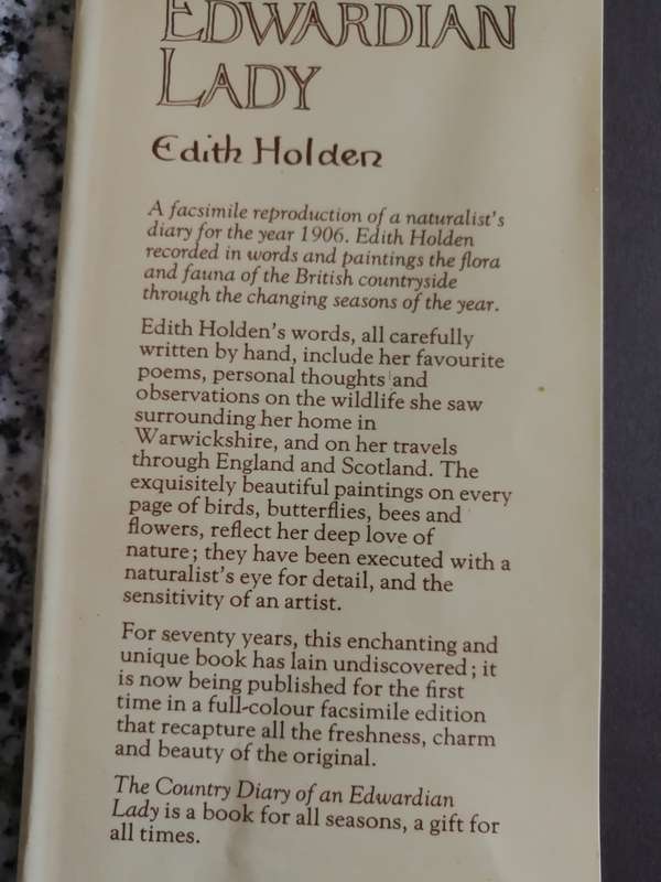Reserved for Rene THE COUNTRY DIARY OF AN EDWARDIAN LADY EDITH HOLDEN ( please note the description