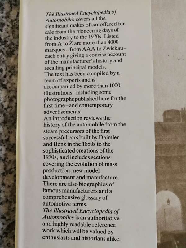 THE ILLUSTRATED ENCYCLOPEDIA of AUTOMOBILES DAVID BURGESS WISE More than 4000 Motor vehicles Cars