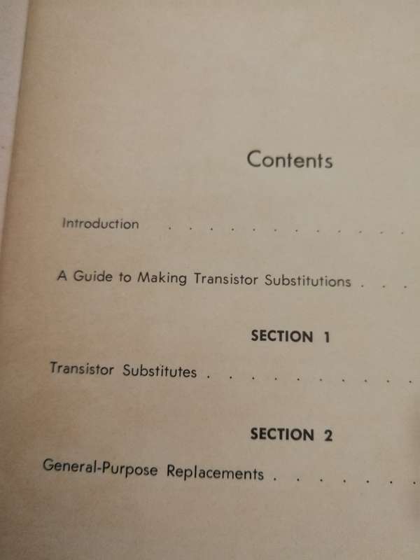 TRANSISTOR SUBSTITUTION HANDBOOK  by THE HOWARD W SAMS ENGINEERING STAFF 1971 ( Electronics )