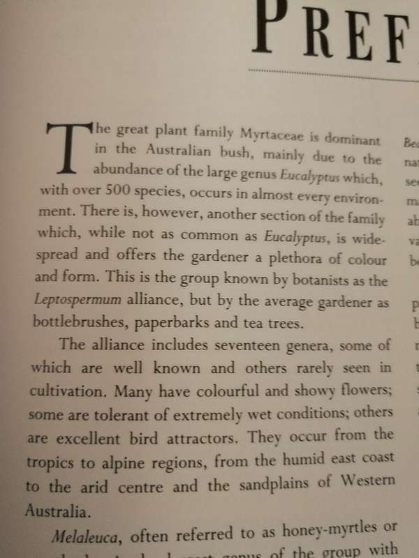 BOTTLEBRUSHES PAPERBARKS & TEA TREES  and other  LEPTOSPERMUM ALLIANCE JOHN W WRIGLEY MURRAY FAGG