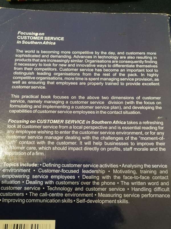 FOCUSING ON CUSTOMER SERVICE IN SOUTHERN AFRICA DANIE THERON CORNELIAS BOTHMA MICHAEL du TOIT