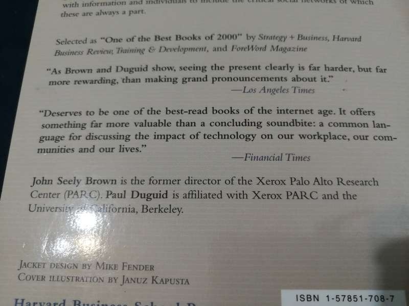 THE SOCIAL LIFE OF INFORMATION JOHN SEELY BROWN PAUL DUGUID ( impact of technology )