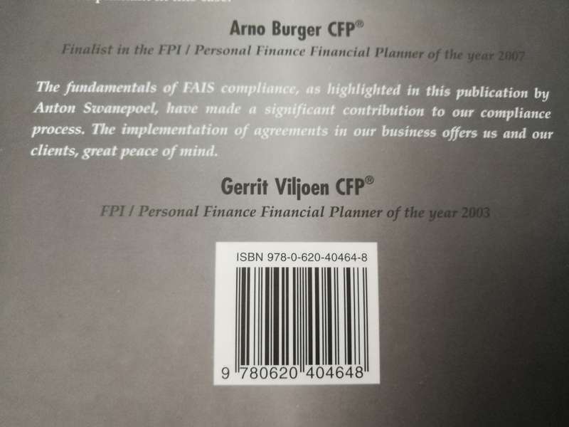 FUNDAMENTALS OF FAIS COMPLIANCE Financial Advisory & Intermediary Services ANTON SWANEPOEL Insurance