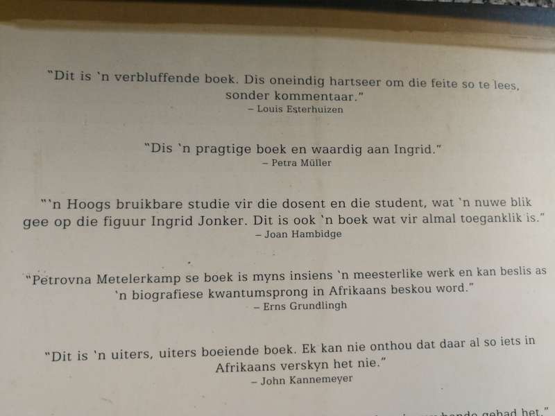 INGRID JONKER Beeld van `n Digterslewe Saamgestel deur PETROVNA METELERKAMP