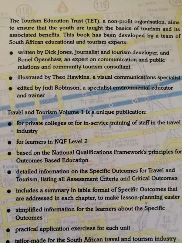 3 Books TRAVEL AND TOURISM Vol. 1  TRAVEL AND TOURISM NQF level 4 and TRAVEL AND TOURISM NQF level 3
