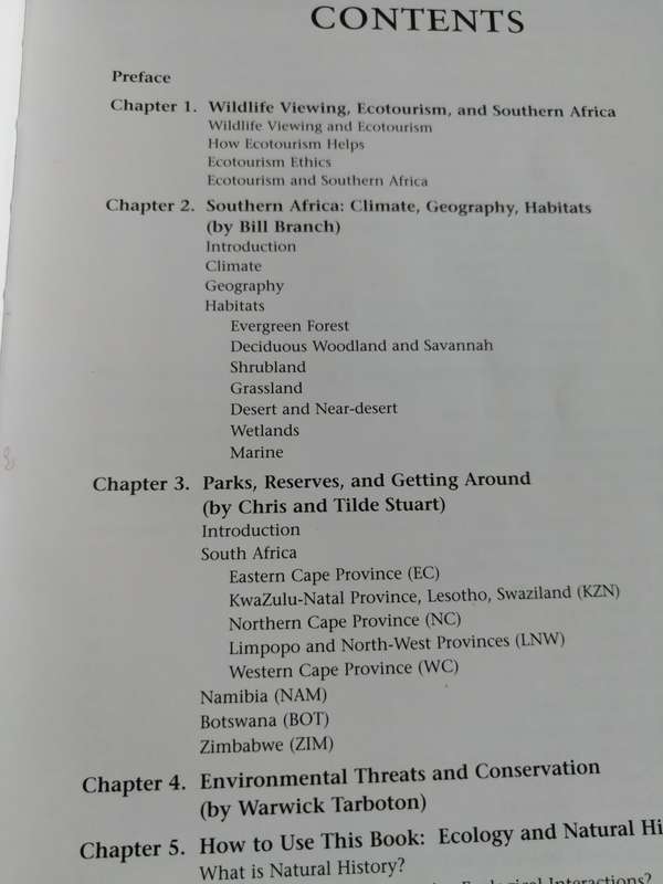 TRAVELLERS WILDLIFE GUIDES SOUTHERN AFRICA BILL BRANCH et al including Birds Reptiles and Mammals