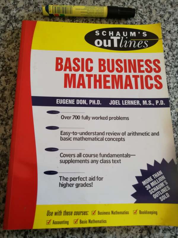BASIC BUSINESS MATHEMATICS EUGENE DON JOEL LERNER Schaum`s Outlines