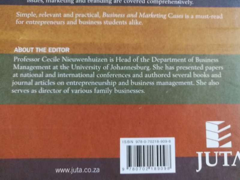 BUSINESS & MARKETING CASES CECILE NIEUWENHUIZEN ( Editor ) ( business cases )