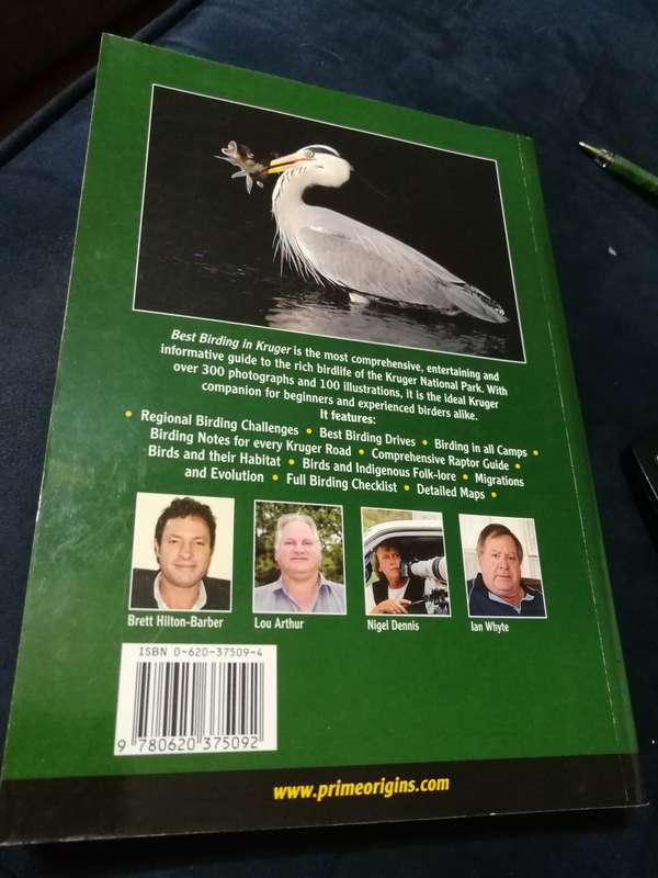 PRIME ORIGINS GUIDE TO BEST BIRDING IN KRUGER The Essential Companion BRETT HILTON-BARBER SASOL