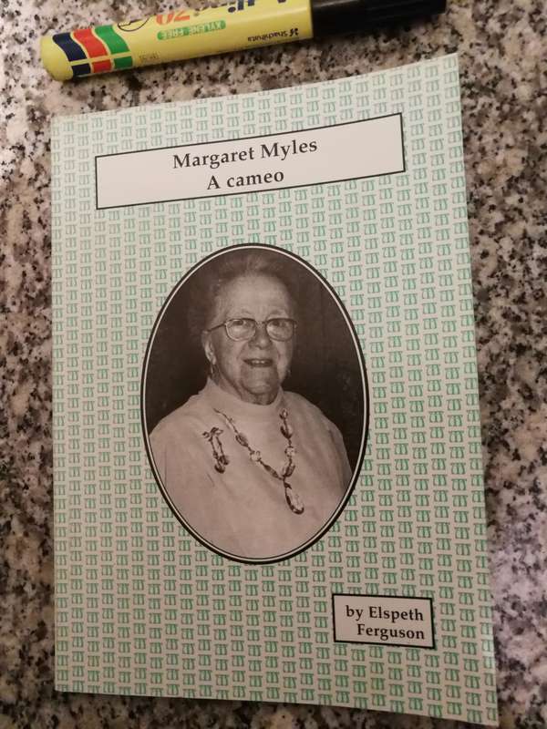 MARGARET MYLES A CAMEO by ELSPETH FERGUSON Signed by the Author
