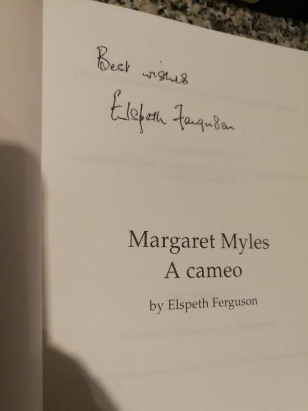 MARGARET MYLES A CAMEO by ELSPETH FERGUSON Signed by the Author