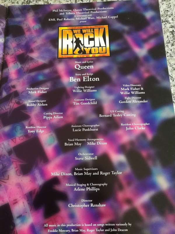 QUEEN WE WILL ROCK YOU  THE MUSICAL DOMINION THEATRE LONDON BEN ELTON