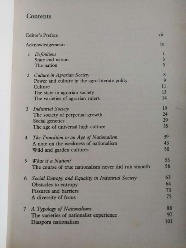 NATIONS AND NATIONALISM ERNEST GELLNER ( social anthropology  culture polotics )
