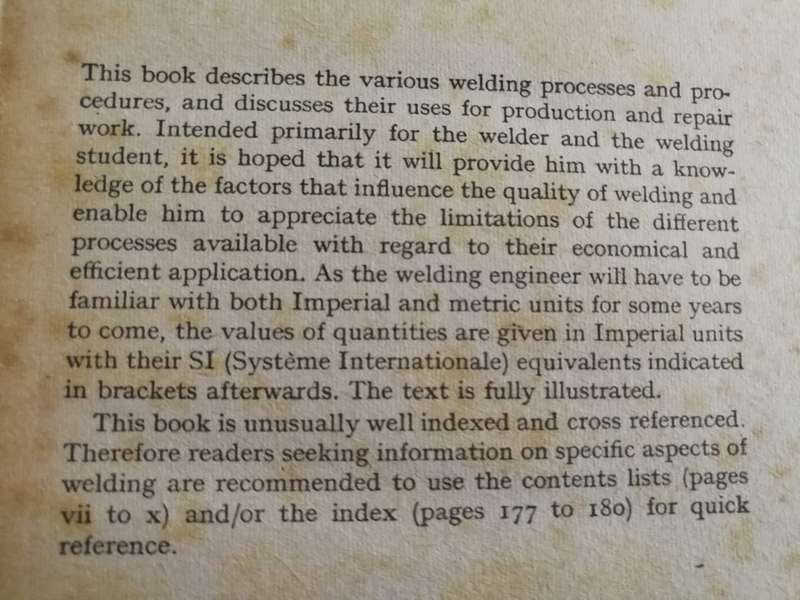 WELDING TEACH YOURSELF BOOKS  C G BRAINBRIDGE ( metalwork