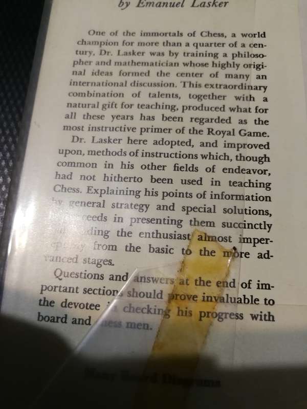 LASKER`S HOW TO PLAY CHESS   by EMANUEL LASKER