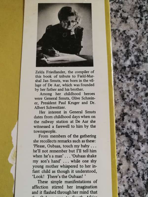 JAN SMUTS REMEMBERED A CENTENNIAL TRIBUTE Edited by ZELDA FRIEDLANDER