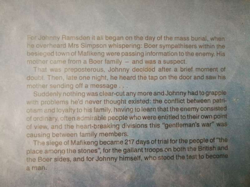 PLACE AMONG THE STONES JENNY SEED  ( Siege of Mafikeng )