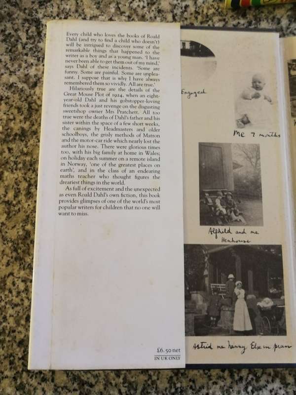 BOY ROALD DAHL Jonathan Cape 1984 hardcover
