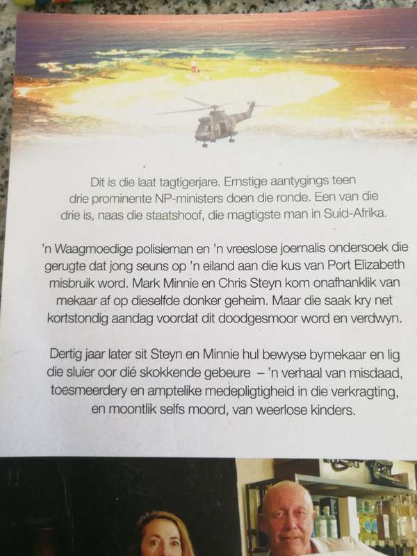 DIE SEUNS VAN  BIRD ISLAND `n SKOKKENDE ONTHULLING MARK MINNIE and CHRIS STEYN