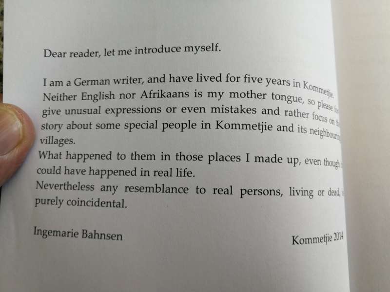 KOMMETJIE 3 LADIES & 1 GARDENER A village Storie INGEMARIE BAHNSEN ( Kommetjie Cape Town )