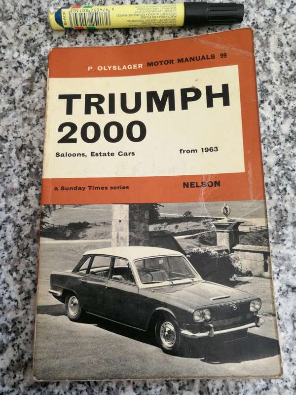 TRIUMPH 2000 Saloons Estate Cars from 1963 P OLYSLAGER MOTOR MANUALS Number 99