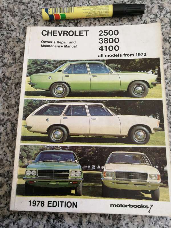 CHEVROLET 2500 3800 4100 ALL MODELS FROM 1972 Owners Repair and Maintenance Manual 1978 Motorbooks