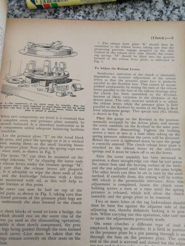 SERVICE MANUAL FOR MORRIS MINOR 1000 Scientific Magazines Publishing 1958