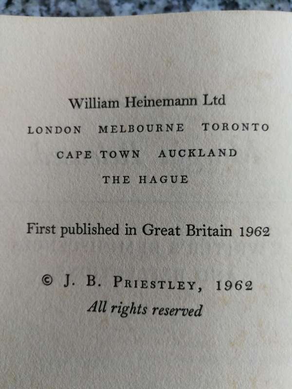 J B PRIESTLY MARGIN RELEASED A Writers Reminiscences & Reflections