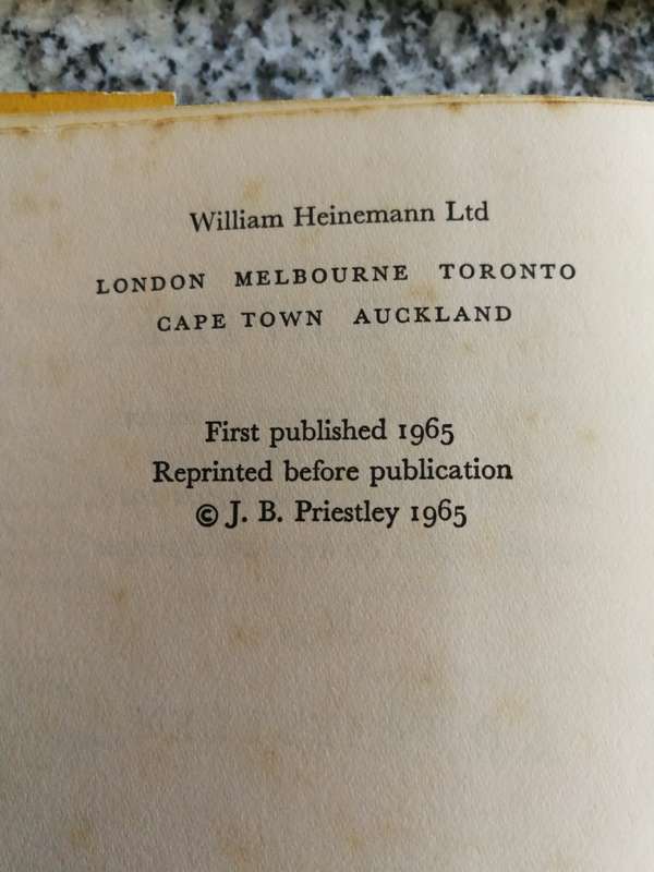 J B PRIESTLY LOST EMPIRES  Richard Herncastle`s account of his Life 1913 to 1914