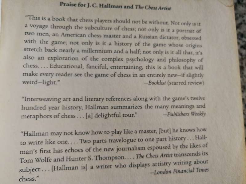 THE CHESS ARTIST J C HALLMAN