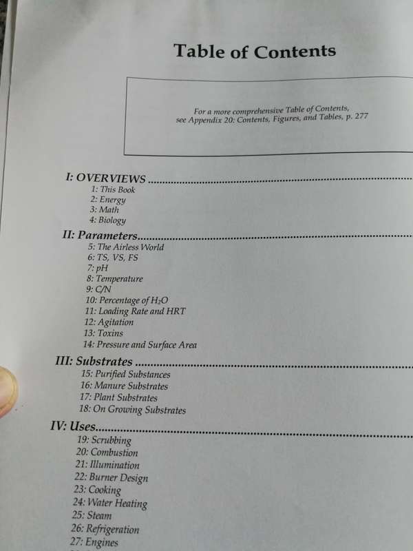 BIOGAS HANDBOOK BY DAVID HOUSE  ( Gas produces Methane  Farm manure )