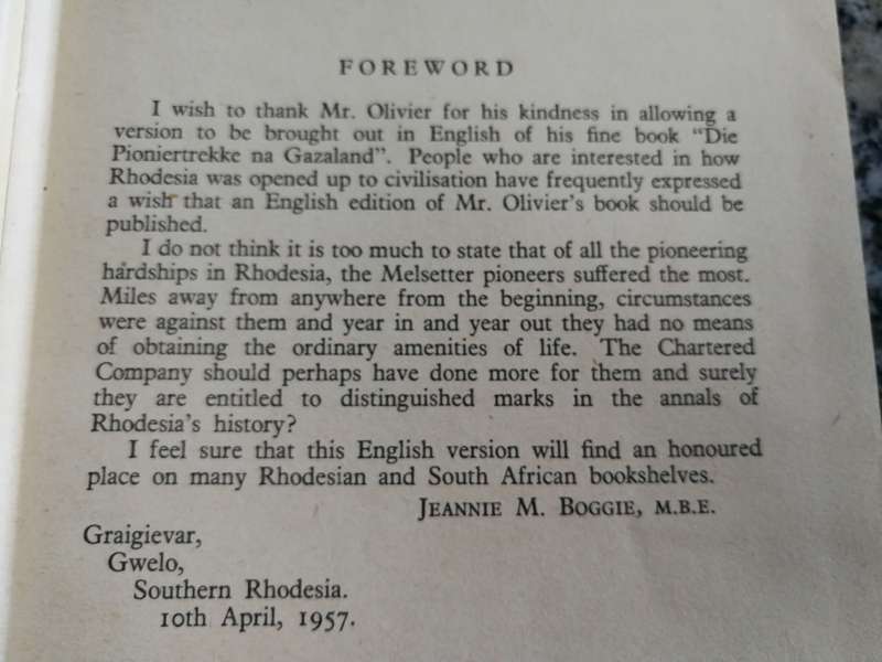 MANY TREKS MADE RHODESIA S P OLIVIER ( Book states C P Olivier  which is an error ) No D/  jacket
