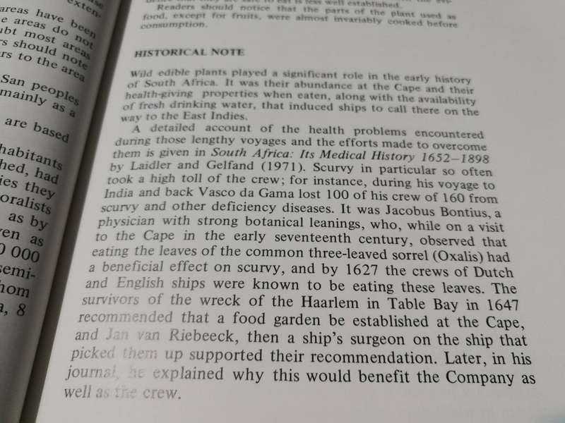 FOOD FROM THE VELD Edible Plants from the Southern Africa F W FOX & M E NORWOOD YOUNG