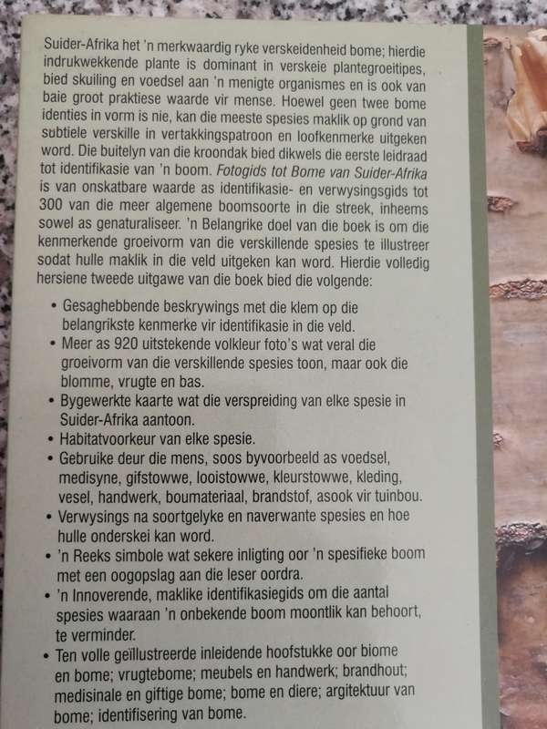 FOTOGIDS TOT BOME van SUIDER AFRIKA BRAAM van WYK PIET van WYK  ens.   ( Afrikaans ) trees verwysing