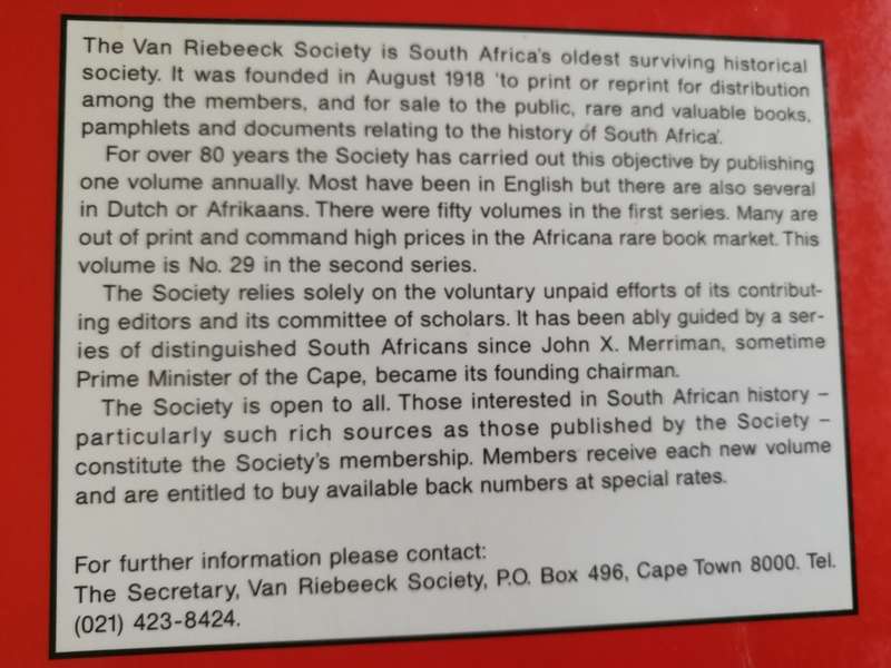 HENDRIK CLOETE GROOT CONSTANTIA en die /and the VOC 1778 - 1799 Van Riebeeck Soc. Second Series