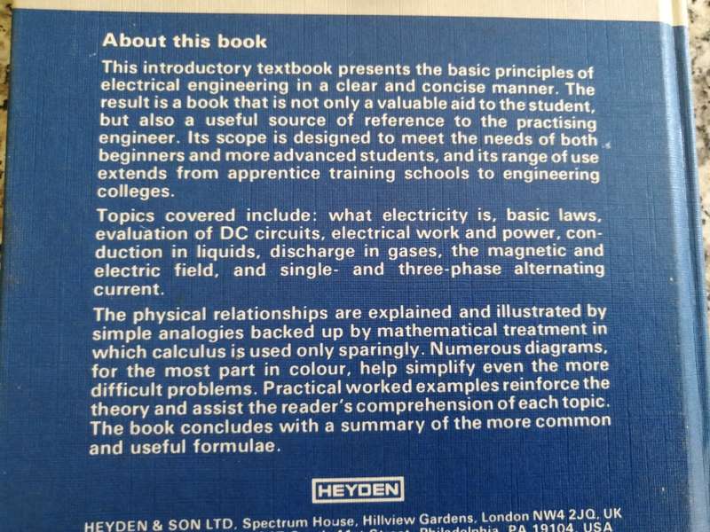 BASIC ELECTRICAL THEORY AND PRACTICE WOLGANG MULLER-SCHWARZ HEYDEN SIEMENS 1981