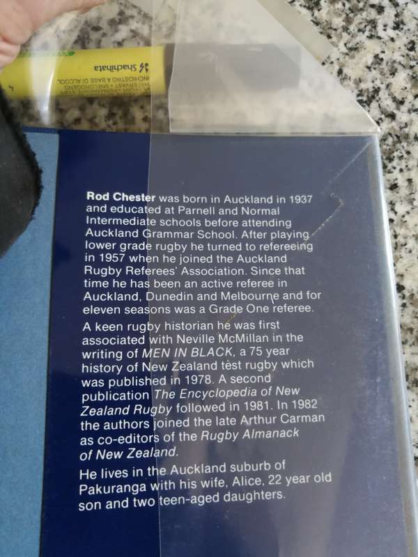 100 YEARS OF ALL BLACK RUGBY CENTENARY 1884 - 1983 R H CHESTER & N A C McMILLAN
