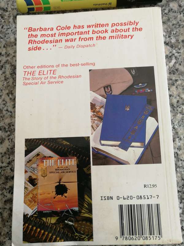 SIGNED THE ELITE The Story of the Rhodesian Special Air Service by & signed  BARBARA COLE Softcover