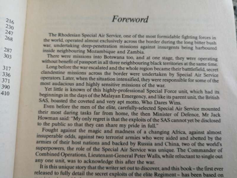SIGNED THE ELITE The Story of the Rhodesian Special Air Service by & signed  BARBARA COLE Softcover