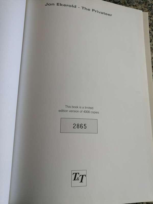 JON EKEROLD THE PRIVATEER Limited Edition number 2865 of 4000 copies