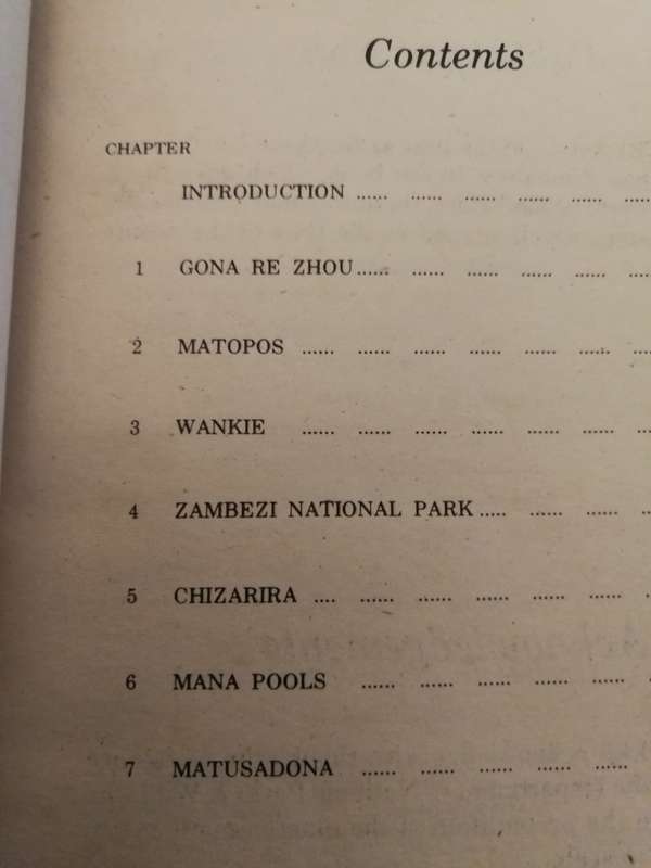 WILD PLACES of ZIMBABWE DICK PITMAN  ( the Matopos Wankie a travellogue on major wildlife areas )