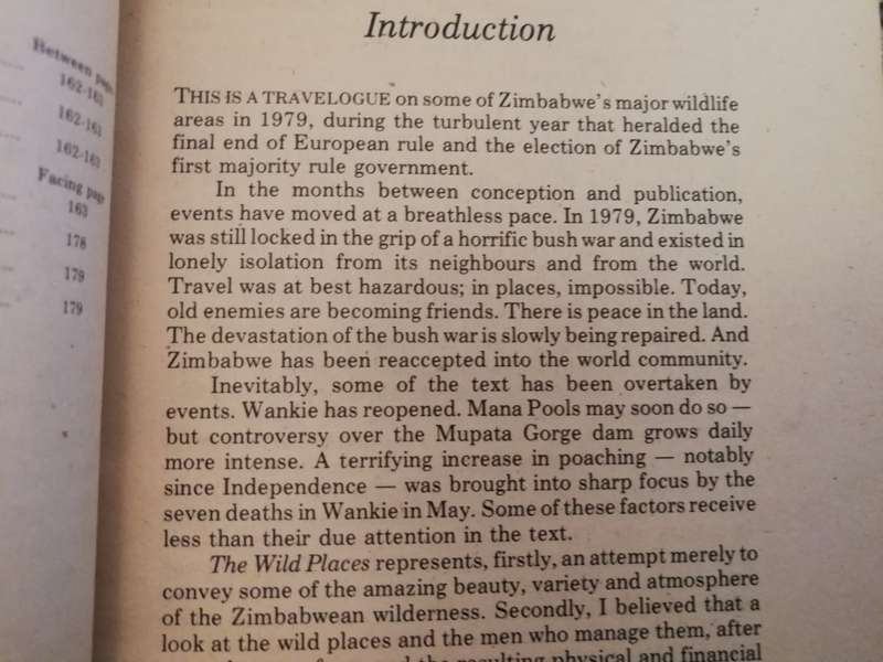 WILD PLACES of ZIMBABWE DICK PITMAN  ( the Matopos Wankie a travellogue on major wildlife areas )